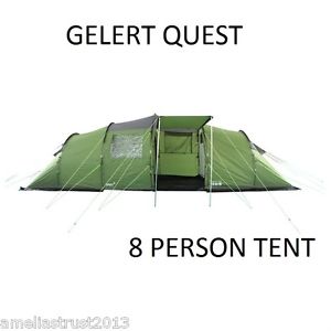 Gelert Quest 8 Man Tent, Family Tent, Festival Tent, Camping Tent, RRP £299