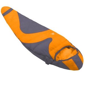 LESTRA, Sacco a pelo, Multicolore (Orange/Grau), 220 x 80 x 15 cm