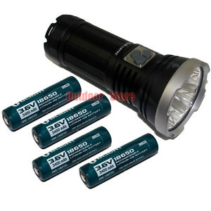 Fenix LD75C 4000LM CREE XM-L2 (U2) Multi-Color LED Flashlight +4x 18650 Battery