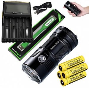 Nitecore TM06S 4000 Lumen CREE LED Tiny Monster Flashlight/Searchlight, D4 4 X