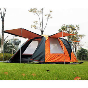 UV Resistant Rain-Proof Anti-Insect Polyester One Room Tent Dark Blue / Orange