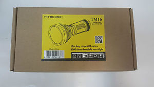 NITECORE TM16  4x CREE XM-L2 LED Flashlight 700m 4000 Lumens
