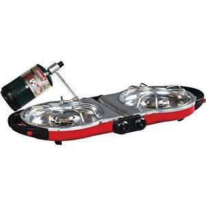 Coleman Fold N Go 2 Burner Stove - Pressure-Control System/Perfect Heat Tech