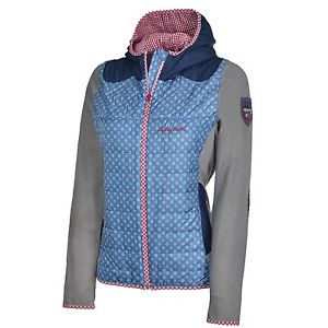 Almgwand Jobst Damen Kapuzenjacke Sommerjacke Freizeitjacke Blue