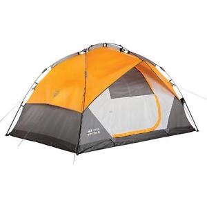 Coleman Instant Dome Tent 5 Integrated Fly - Room For 2 Queen Airbeds