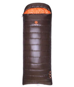 Shiny glossy nylon wet-look outdoor sports duck down rectangular sleeping bags