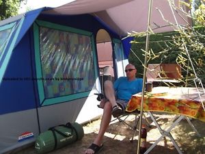CABANON ESTORIL 6 CANVAS FRAME TENT-6 MAN WITH 3 ROOMS USED 6 TIMES VGC!