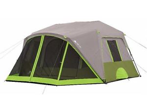 Ozark Trail 9 Person 2 Room Instant Cabin Outdoor Camping Family Tent, Screen