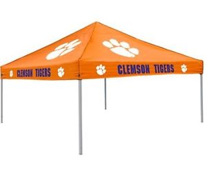 Logo Chair NCAA Clemson 9' x 9' Solid Color Tent Pop Up Canopy Water Resistant