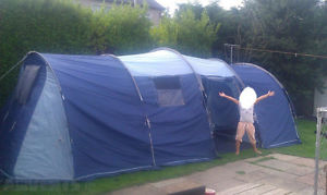 GELERT ALASKA 8 LARGE 8 MAN PERSON TUNNEL TENT EX CONDITION-USED TWICE ONLY