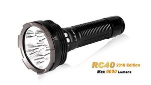 Fenix RC40 2016 Cree 6x LED Searchlight Rechargeable Torch with USB Output