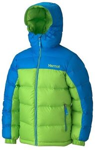 Marmot kids Down jacket Boy's Guides Down Hoody, green-blue