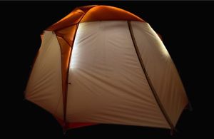Big Agnes Chimney Creek mtnGLO 4 Person Tent! High Quality Tent w/ LED Lights!