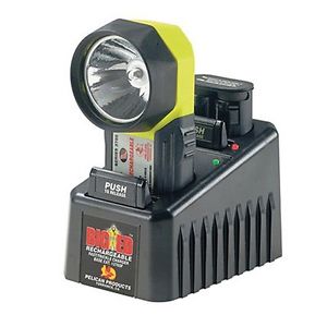 Pelican Big Ed 3750PLB Rechargeable Flashlight with 110Volt Fast Charger, Yellow