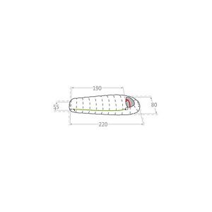 Schlafsack Mumienschlafsack Campingschlafsack Kiowa 900 von VAUDE