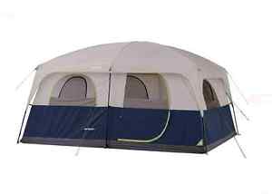 Camping Tent Cabin Shelter Fishing Outdoor 2 Rooms 10 person Family Hiking Camp