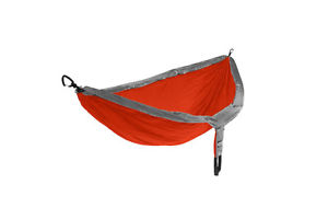 Eagles Nest Outfitters ENO DoubleNest Hammock Orange/Grey +Atlas Straps +Bugnet