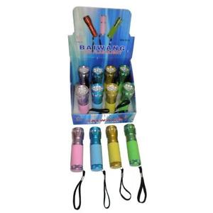 DDI 679922 12 Bulb L.E.D. Mini Flashlight with Rubber Grip Case Of 60