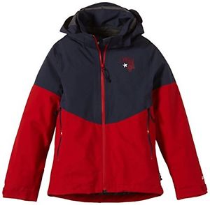 MALOJA Malumpaz, Giacca Bambino Martinag in Gore-Tex, impermeabile, Rosso (Sunse