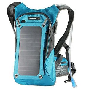 ECEEN Cycling Backpack with 7 Watts Solar Charger and 1.8L Water Pack For Riding