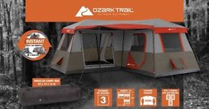 16x16-Feet 12-Person 3 Room Instant Cabin Tent