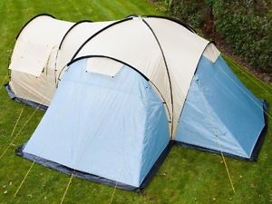8 Person Family Tent Blue Camping Hiking Festival Holiday Living Space Outdoor