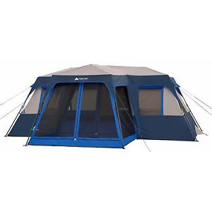 12 Person 2 Room Instant Cabin Tent with Screen Room