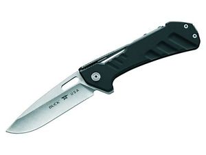 Buck Einhandmesser Marksman, Stahl 154CM, SLS Strong Lock, System, Aluminium-Gri