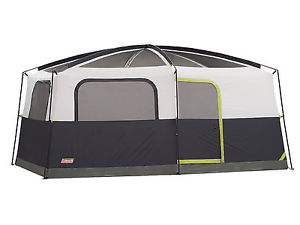 Best 9 Person Cabin Camping Tent Huge Outdoor Family Camp 2 Speed Fan w/ Light!