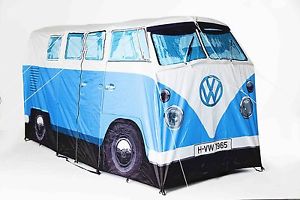 OFFICIAL VOLKSWAGEN T1 VW WOHNMOBIL ERWACHSENE ZELT 4 man 1:1 waage blau