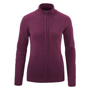 Kathmandu Kokonor Womens Zip Thru Knitted Cardigan Top Merino Wool Jacket v2