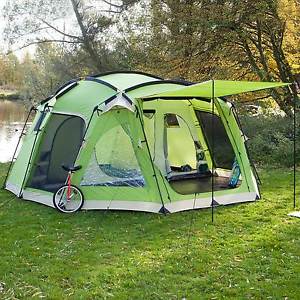 skandika Copenhagen 8 personas Tienda de campaña cúpula 520x470 cm verde nueva