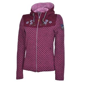 Almgwand Flinsdorf Damen Strickjacke Sommerjacke Freizeitjacke bordeaux
