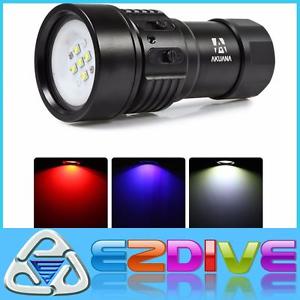 EZDIVE AKUANA Underwater 4000 Lms LED Photograph Video Light Torch 120° 8000mAh