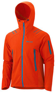 Marmot Easy Soft Shell Men's Vapor Trail Hoody. SIZE XL, mars orange