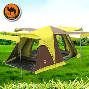 Backpacking Wild Outdoor Hiking Automatic Tent Double Layer 3-4 Person Camping
