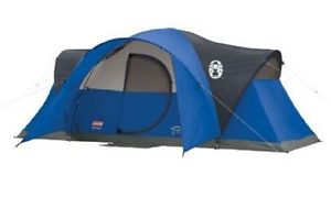 Coleman Montana 8 Person Family Tent Hiking Camping Outdoor Waterproof Blue New