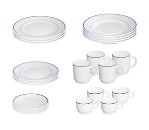 Set completo Platillo Baltic 24 piezas para 4 personas de robusta Arcoroc