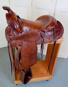 15" MACPHERSON RANCH TRAIL VINTAGE SADDLE  # D4761   EUC