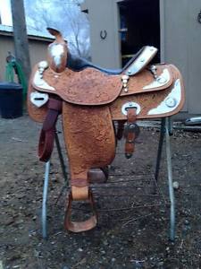 16" Light Oil Big Horn Show Saddle