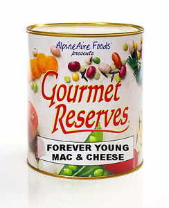 FOREVER YOUNG MACARONI & CHEESE set of  6 Cans GOURMET RESERVES in#10 Can - New!