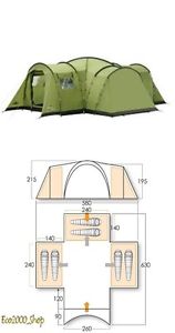 Tenda da campeggio VANGO 6 posti KASARI 600