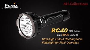 Fenix RC40 Modell 2016 Cree XM-L2 U2 LED Taschenlampe Flashlight 6000 Lumen SOS