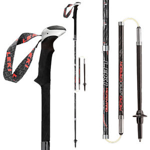 LEKI Micro Vario Carbon extrem leichte, faltbarere Carbon-Trekkingstöcke (Paar)