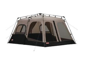 Coleman 8 Person Family Instant Tent Hiking Camping Outdoor Waterproof Brown New
