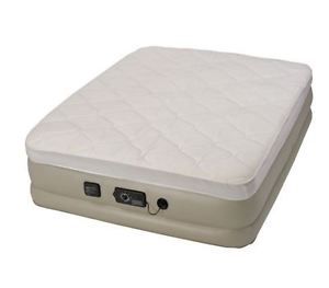 Serta Raised Inflatable Airbed Air Mattress Queen Bed Never Flat Pump Camping