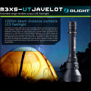 Olight M3XS-UT Javelot CREE XP-L 4Modes 1200LM LED Flashlight 1000M