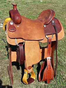 16" Johnny Scott Ranch Roping Saddle (Made in Texas)