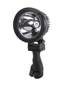 25W High Intensity Handheld Spotlight - 12-32V DC - 1000' Spot Beam - 4.5" OD LH