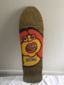 1988 Vision Mark "Gonz" Gonzales Fat Face vintage skateboard deck Nos Art